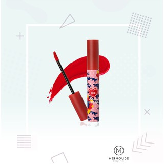 Son kem lì 3ce maison kitsune velvet lip tint #red intense