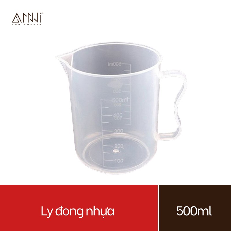 Ly đong nhựa (50ml / 100ml / 250ml / 500ml) - Ca đong chất liệu nhựa cao cấp, hợp vệ sinh - Vạch định lượng rõ ràng