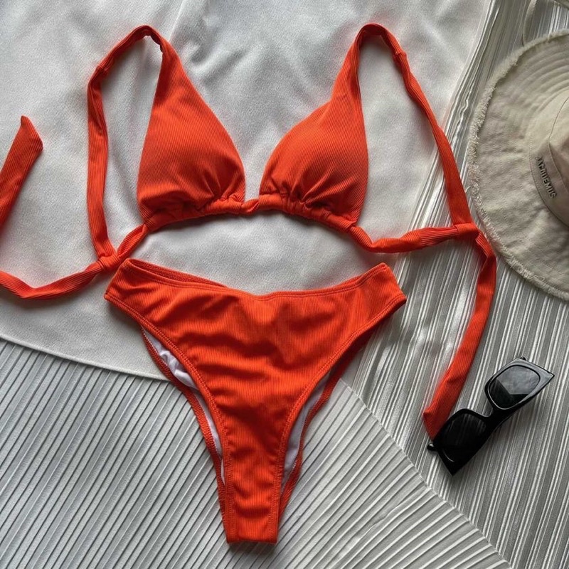 [BABY MONSTER - HÌNH THẬT] Bikini 2 mảnh Orange