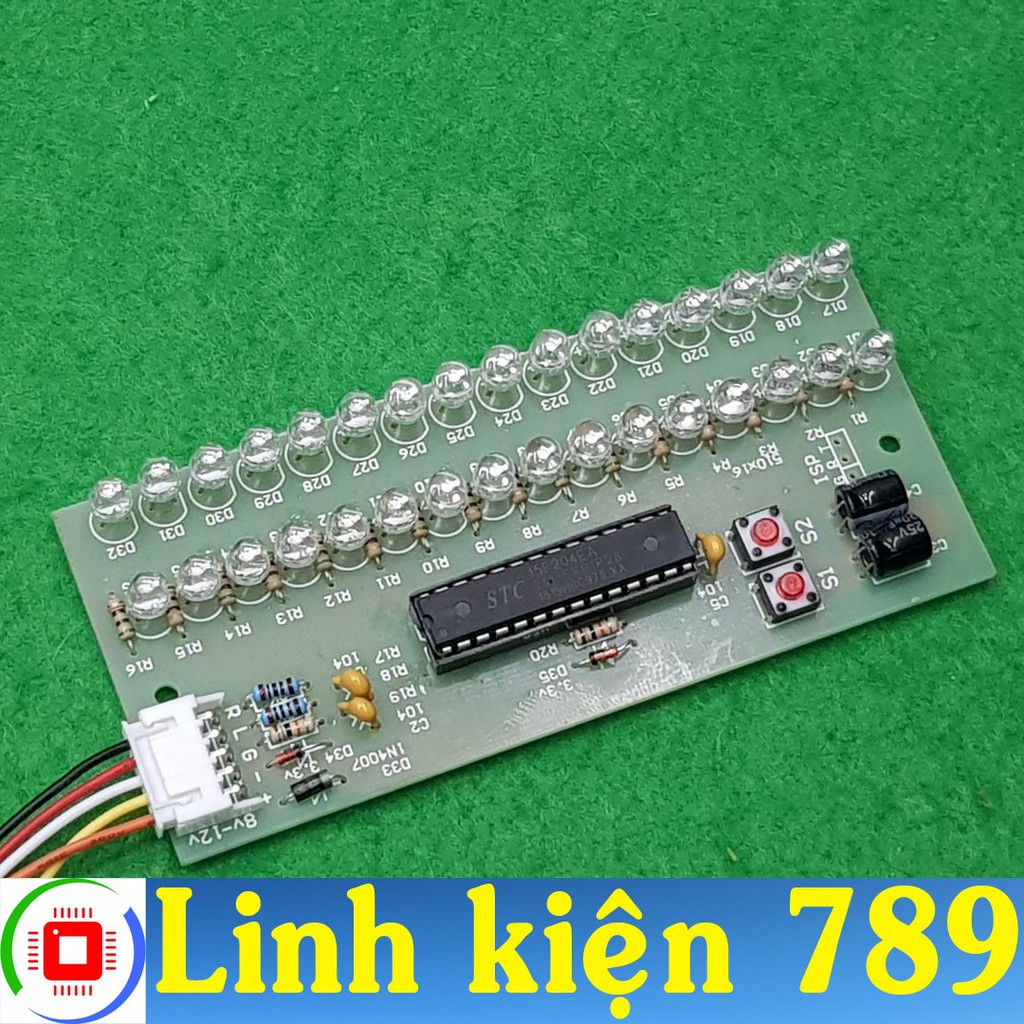 Mạch LED nháy theo nhạc V3 2 kênh 32LED