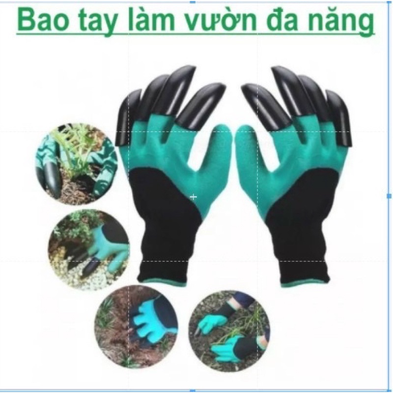 Gang tay làm vườn chuyên dụng ( hàng loại 1 - bới đất, trồng cây, nhổ cỏ