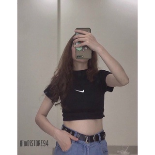 Áo croptop nile thêu bao sịn giá lại sinh viên