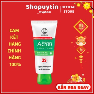 Kem rửa mặt ngăn ngừa mụn Acnes Creamy Wash 100g