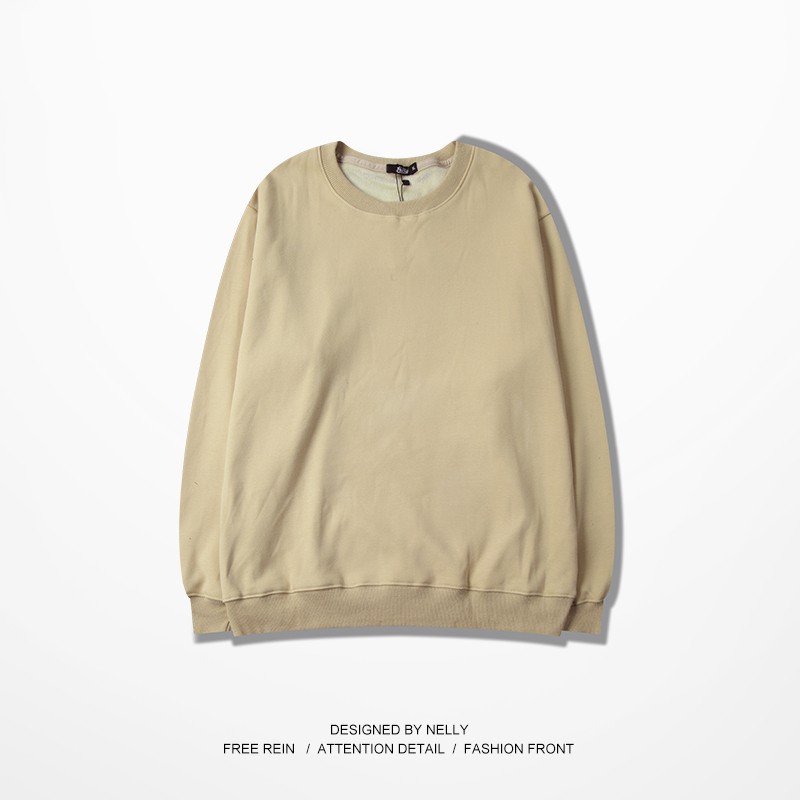 [Mã WASTMAY giảm 15% tối đa 30K đơn 150K] [NY1339] Áo nỉ dài tay cổ tròn Trơn (NELLY)