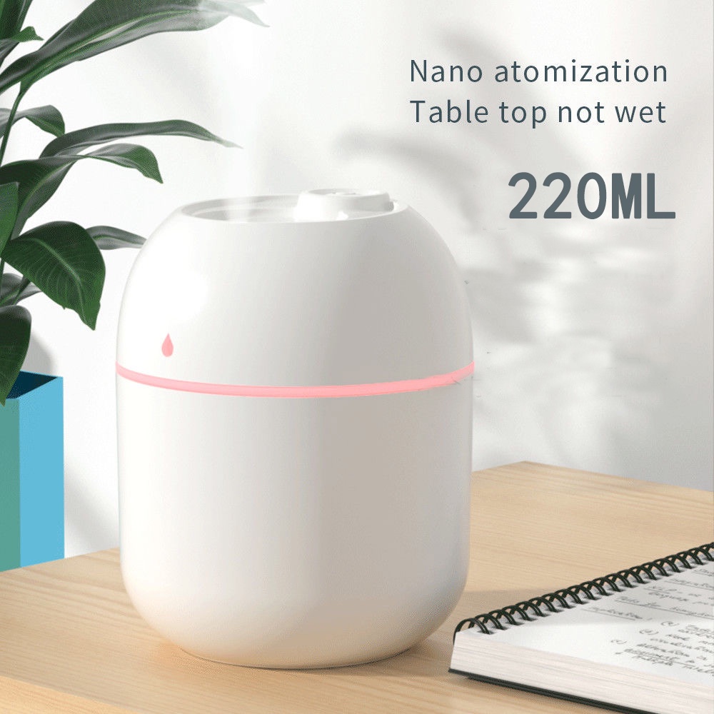 Máy phun sương jp2 tạo độ ẩm bằng sóng siêu âm với màu đẹp cao cấp tiện lợi 220ml