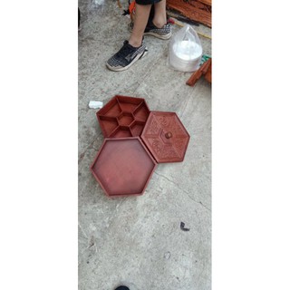 Khay bánh kẹo 2 tầng