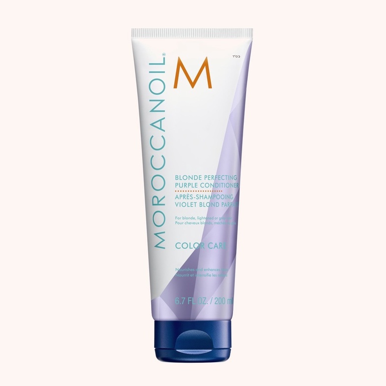 Dầu xả ánh tím khử tóc vàng, bạch kim Moroccanoil Blonde Perfecting Purple Conditioner 200ml ( 2022 )