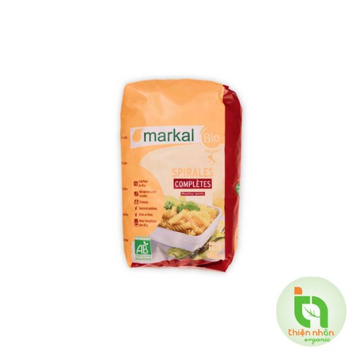 Mì Xoắn Lứt/ Bán Lứt/ Trắng Hữu Cơ Markal 500g