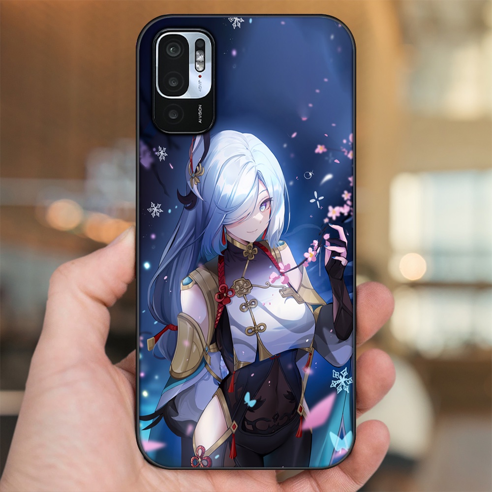Ốp lưng Xiaomi Redmi Note 10 5G viền đen in hình Shenhe Genshin Impact