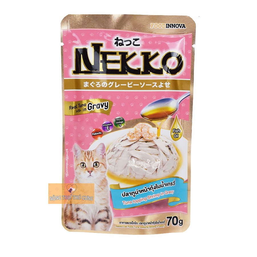 Pate NEKKO GRAVY Cho Mèo Mọi Lứa Tuổi - Đủ 8 vị - 70gr