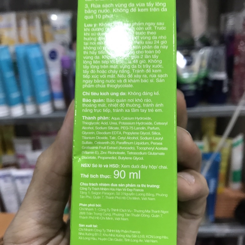 Kem tẩy lông vùng kín CLEO chính hãng 90ml