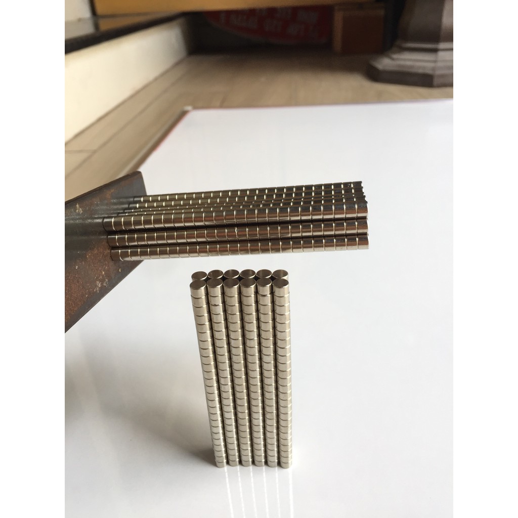 Nam Châm Trắng 6x5mm , Nam Châm Đất Hiếm NdFeB