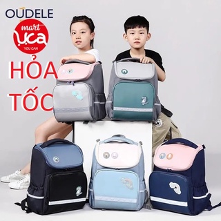 Balo trẻ em chống gù OUdeLE Chính hãng Hàng Nội Địa Trung cho bé đi học chống nước chống xước siêu nhẹ Uca Mart