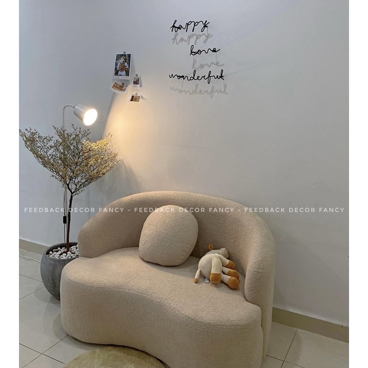 Chữ sắt treo tường trang trí nhà, Chữ wonderful, love, hello, happy, home, merci - Decor Fancy