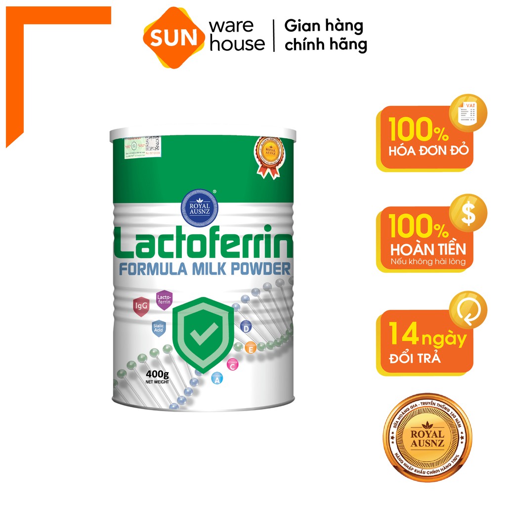 Sữa Bột Hoàng Gia Úc Lactoferrin Formula Milk Powder Tăng Cường Miễn Dịch Và Sức Đề Kháng Vượt Trội 400g