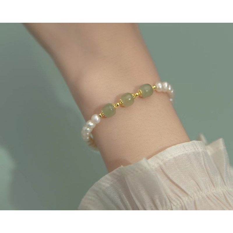 Vòng tay ngọc mic charm phụ kiện đẹp mẫu 2022 sàn thời Trang