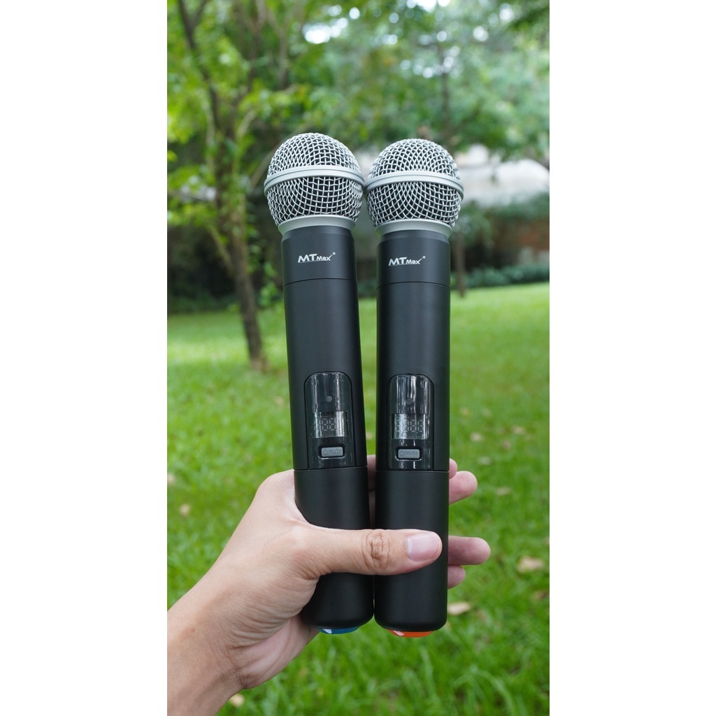 Micro không dây karaoke MTMAX AK-87 bắt sóng nhạy hát cực nhẹ
