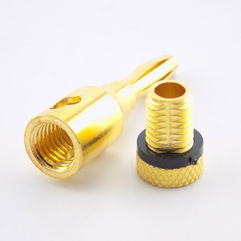 Set 2 Đầu Nối Chuối Mạ Vàng 4mm vnh2