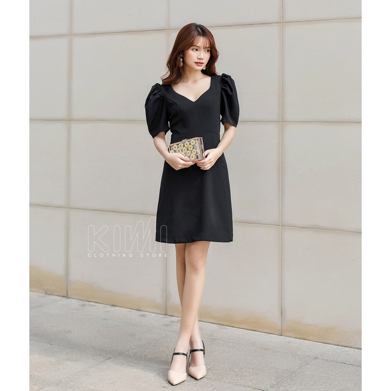 Đầm Cổ Tim Tay Bồng - AD20082