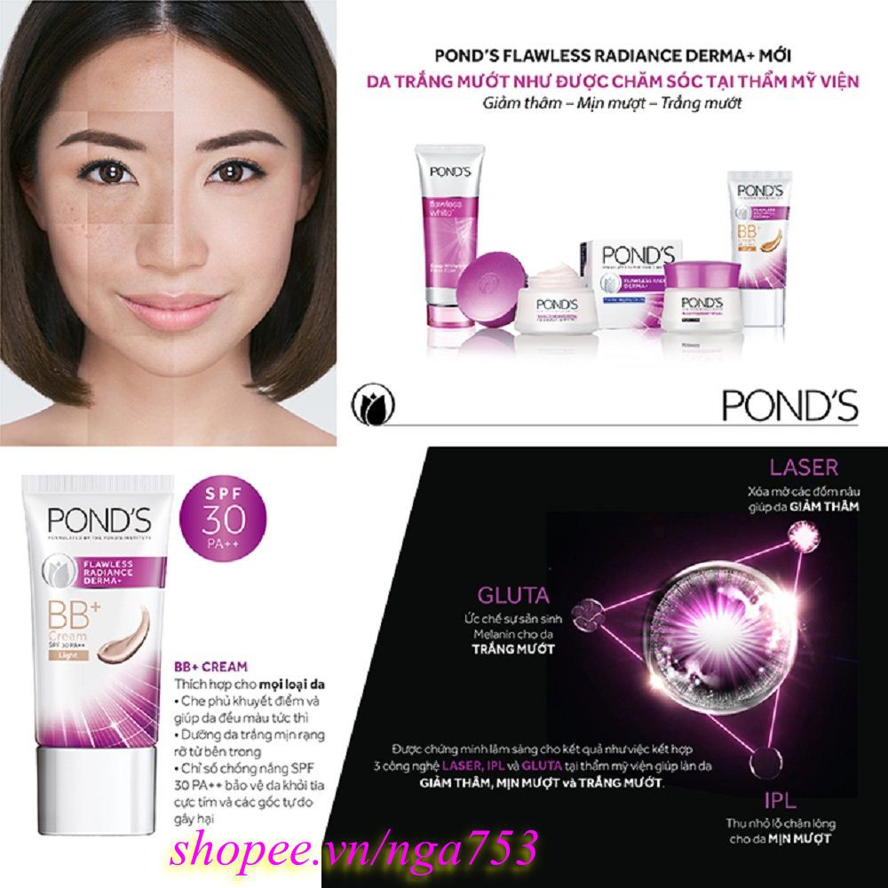 Kem dưỡng trắng tạo nền Ponds BB Cream Light 25g 100% Chính hãng, shop 99k cung cấp và bảo trợ. | BigBuy360 - bigbuy360.vn