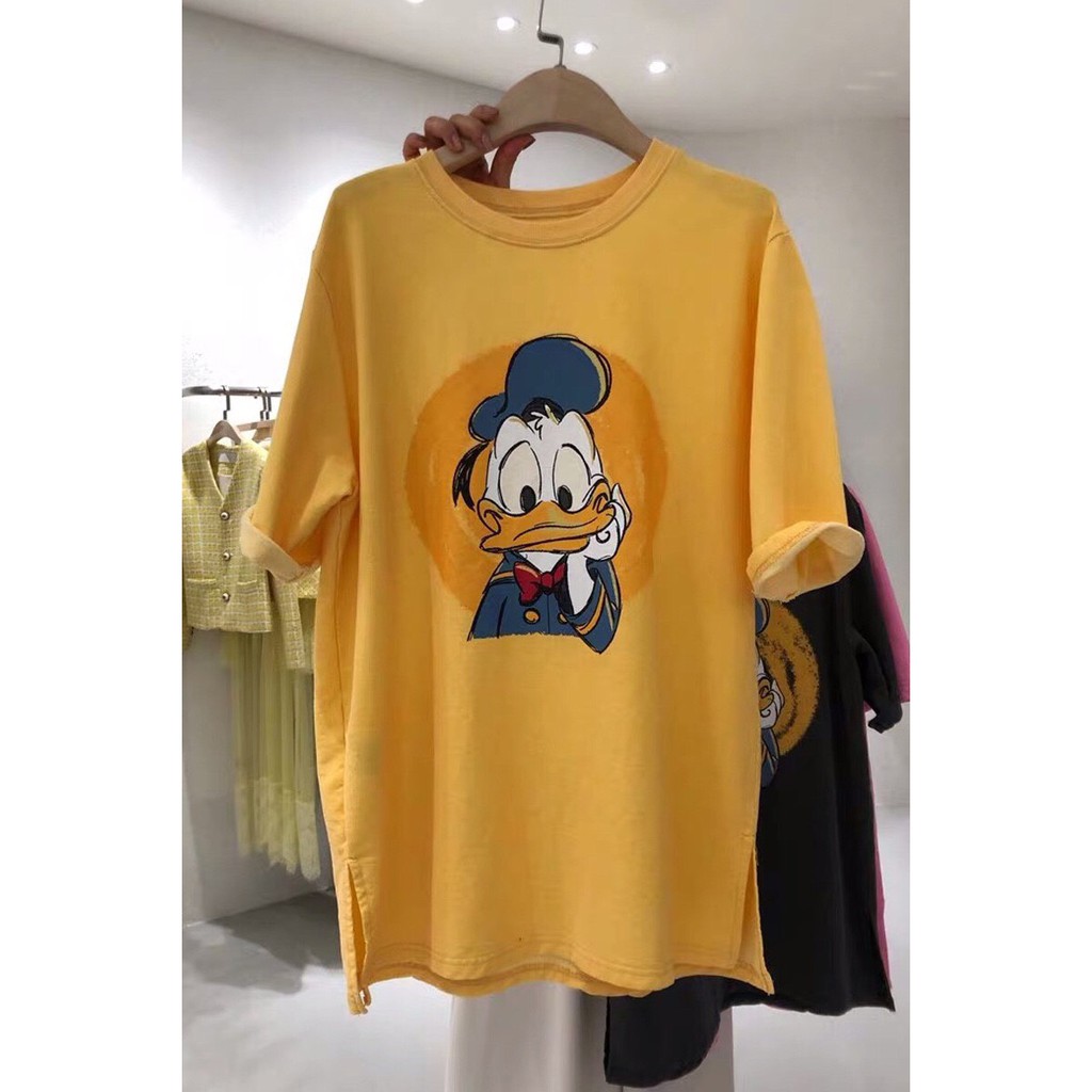 [Mẫu Mới Hàng Quảng Châu] Áo Phông Ngắn Tay Unisex Donald Ngộ Nghĩnh