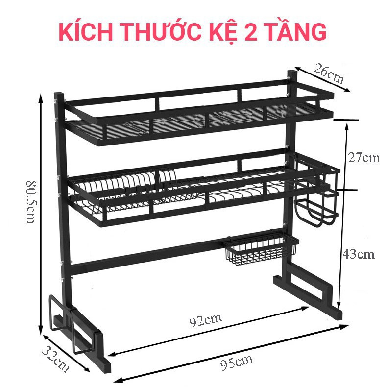 Kệ Chén 2 Tầng SenNai - Kệ Chén Đa Năng Nhà Bếp