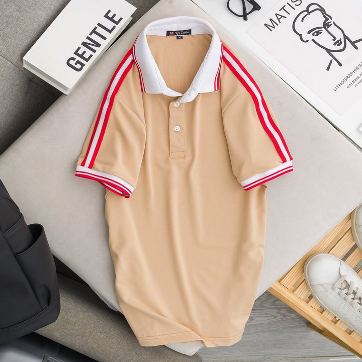 Áo Thun Nam Đẹp Cao Cấp Mát Dễ Chịu-Áo thun trơn vải cá sấu cotton cao cấp ngắn tay cực sang trọng | BigBuy360 - bigbuy360.vn