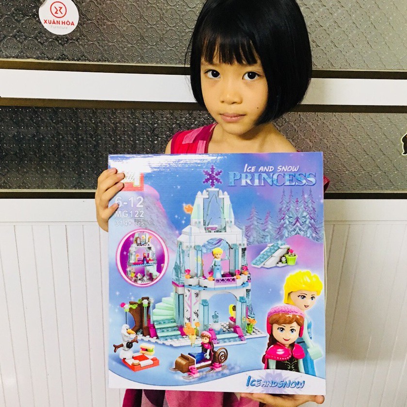 Xếp Hình Lâu Đài Công Chúa Elsa. Lâu Đài Công Chúa Băng Giá Siêu Đẹp Cho Bé Gái