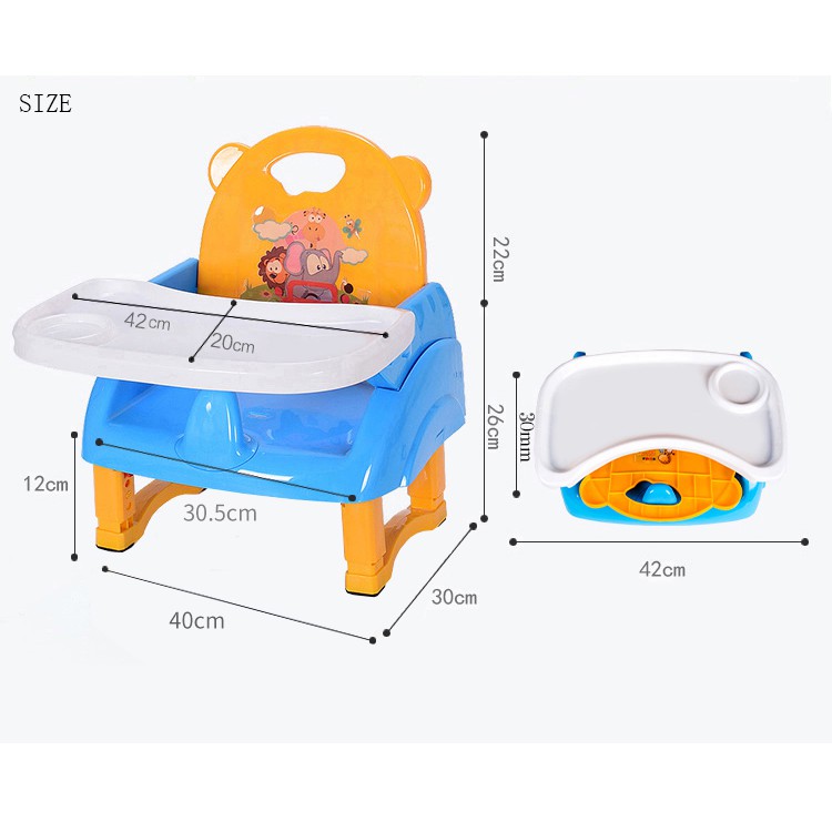 Ghế ăn dặm 💥FREESHIP💥 gấp gọn T916, sử dụng an toàn cho trẻ – Ghế ngồi ăn đa năng dùng cho bé trai, bé gái DC004