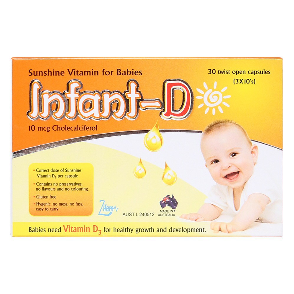 Infant-D (Chính hãng) Úc- Bổ sung Vitamin D3 giúp xương và răng chắc khoẻ