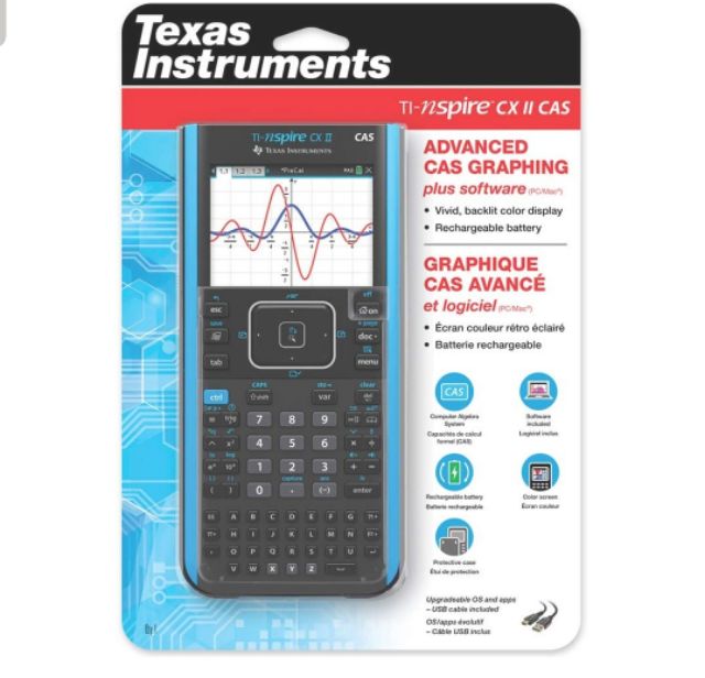 TI-NSPIRE CX II CAS; MÁY TÍNH KHOA HỌC VẼ ĐỒ THỊ TEXAS INSTRUMENT TI-NSPIRE CX II CAS ( đại lý chính hãng Mỹ)