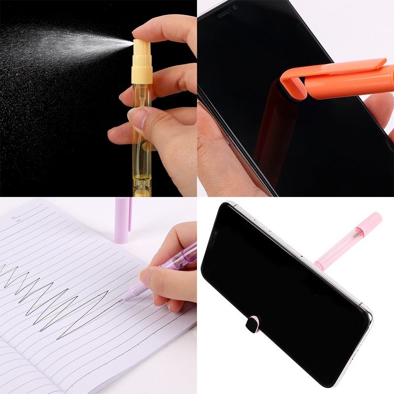 Bút Gel Xịt 4 Trong 1 Đa Năng Có Thể Nạp Lại Màn Hình Điện Thoại Dùng Trong Văn Phòng