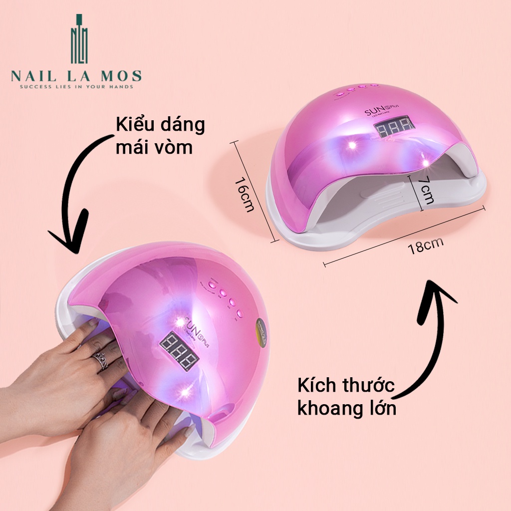 Máy hơ gel SUN 5 Plus tráng gương cầu vồng 48W 36 bóng đèn (bảo hành 6 tháng)