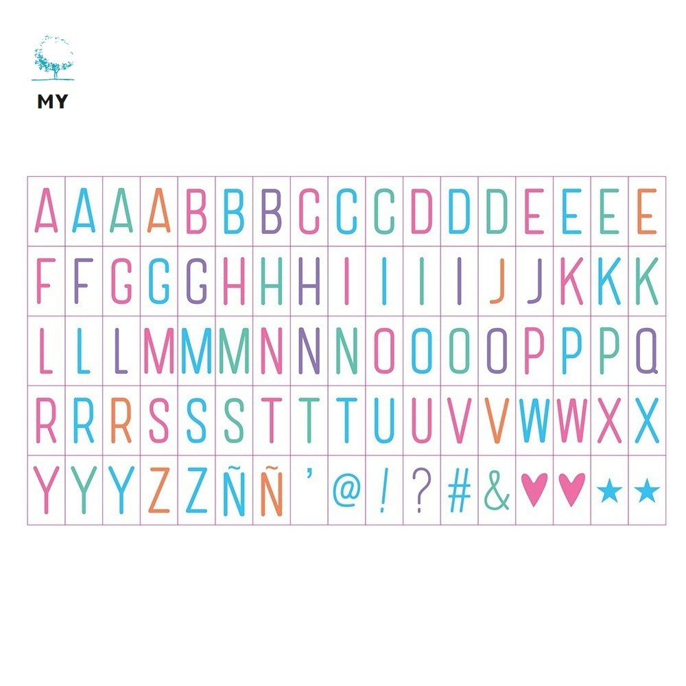 Hộp Đèn Led Gắn Chữ Dễ Thương