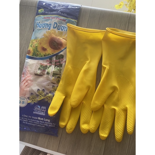Găng tay cao su Hoa Hướng Dương rửa chén bát
