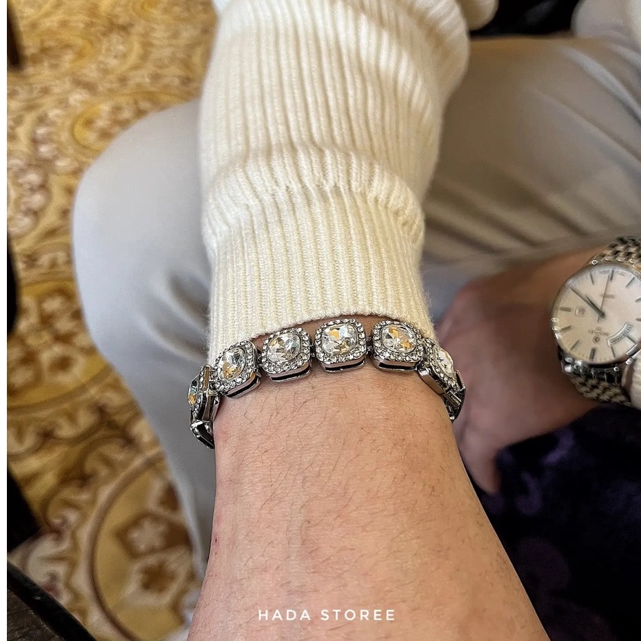 Lắc tay nam tenis cuban thời trang Libery  - Mẫu V012