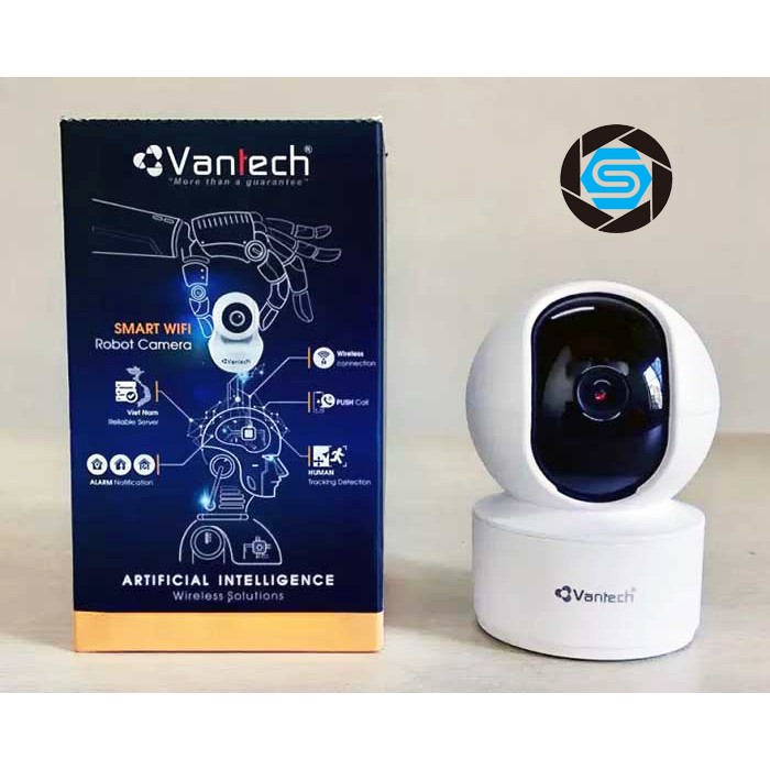 Camera Wifi 4.0MP Trong nhà Vantech 2010C - Đàm thoại 2 chiều - Xoay 360 - Vantech AI 2010C Hỗ trợ thẻ nhớ lên đến 128G