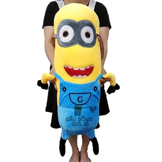 GỐI ÔM MINION SIZE LỚN VẢI NHUNG MỀM MỊN