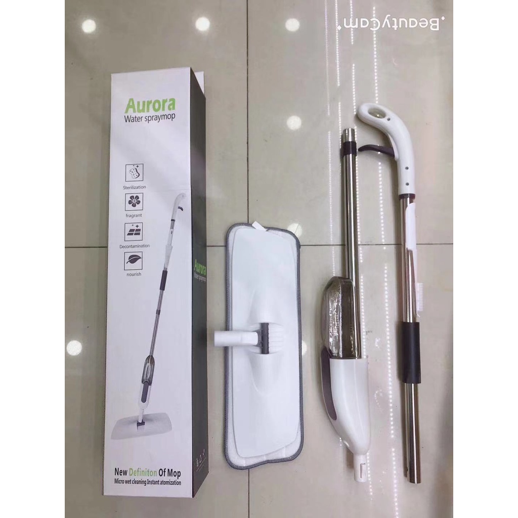 Chổi lau nhà phun sương xoay 360 độ - Cây lau nhà tự vắt thông minh phun sương tiện ích cho mọi nhà VS STORE