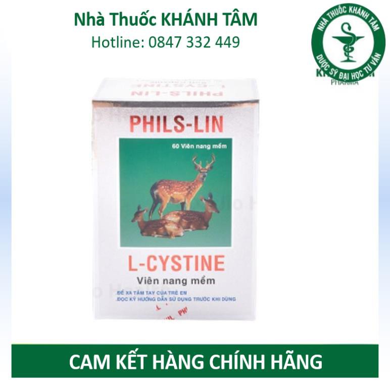Phils-Lin L-CYSTINE [Hộp 60 viên] - [l - cystin, l-cystin - phil inter pharma] _Khánh Tâm ! !