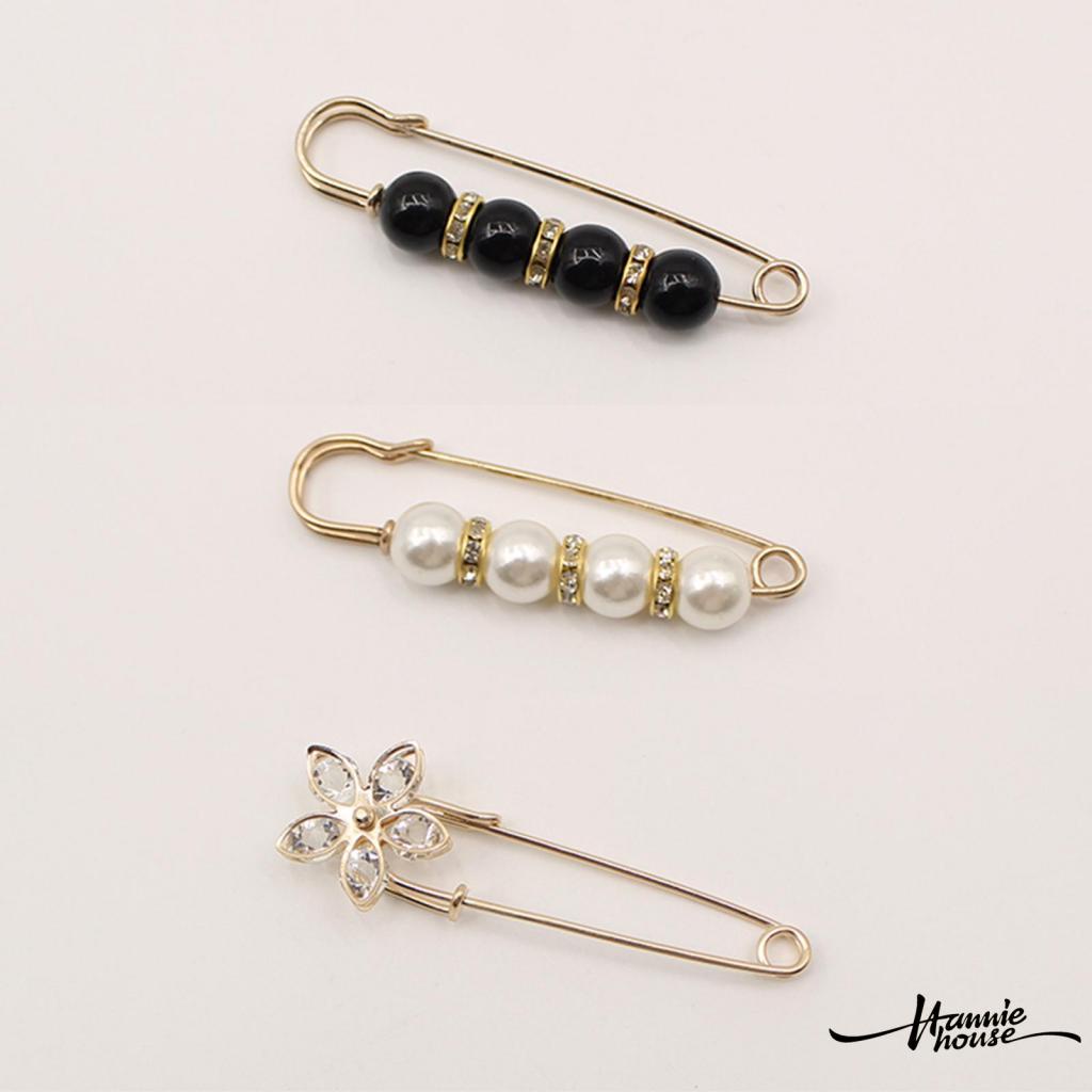 Ghim cài áo trang trí đính ngọc trai dành cho nữ