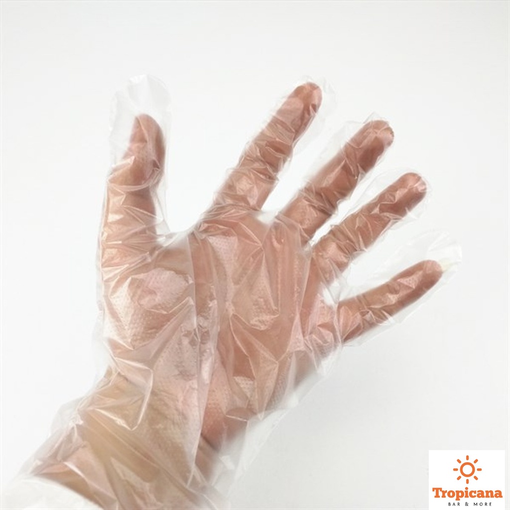 Găng tay nylon LỤA cao cấp dùng trong nhà bếp - Găng tay nylon dùng 1 lần - 100g (35 cái)
