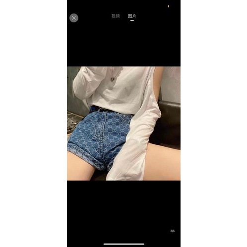Quần short jeans hoạ tiết full size S M L