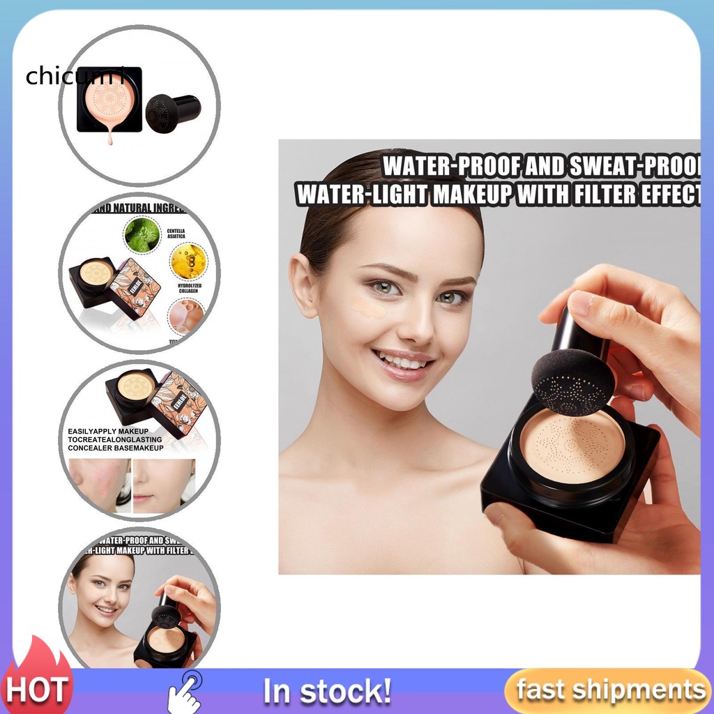 Kem nền che khuyết điểm CC dạng lỏng chống mồ hôi cho nữ