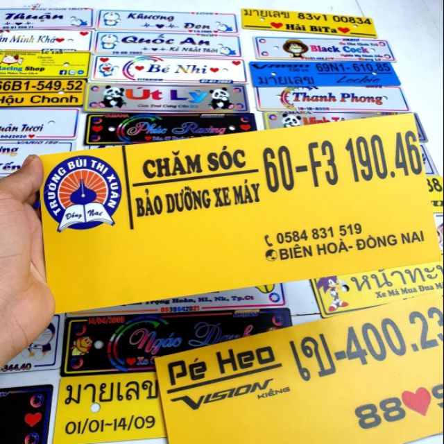 BẢN TÊN XE THEO YÊU CẦU