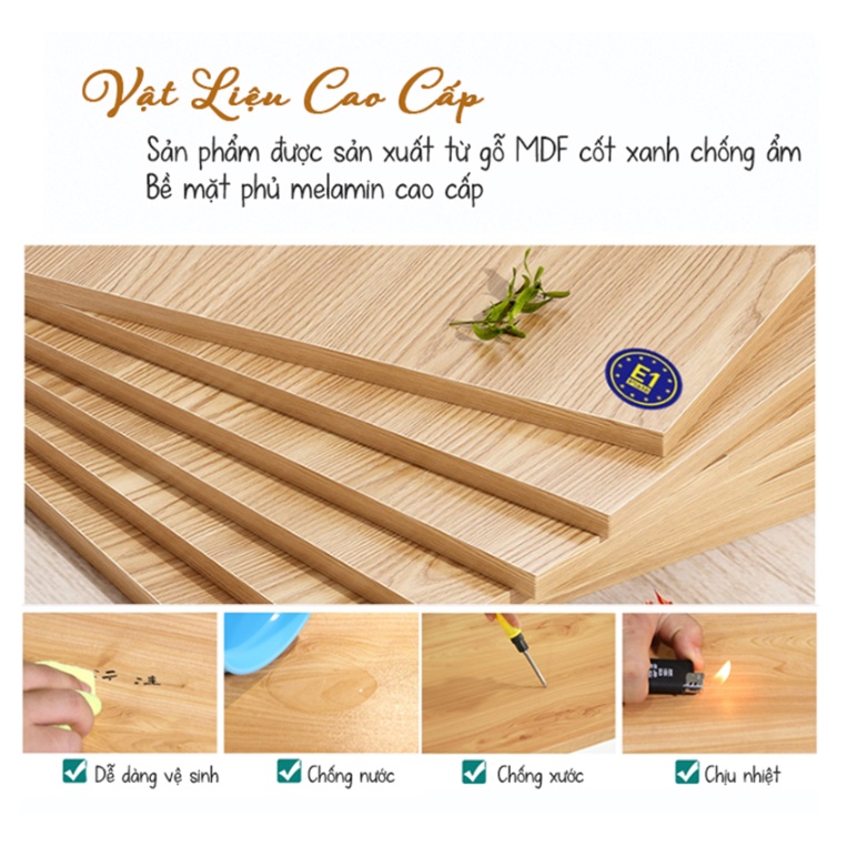 Bàn ăn thông minh IGA có kệ để đồ bánh xe xoay 360 độ