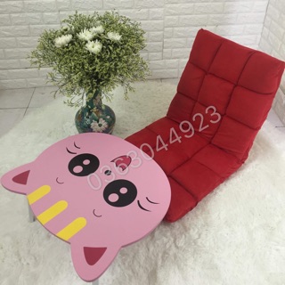 COMBO BÀN GẬP GỖ+ GHẾ BỆT