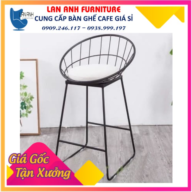 Ghế bar sắt tổ chim  - Nhắn tin chọn màu
