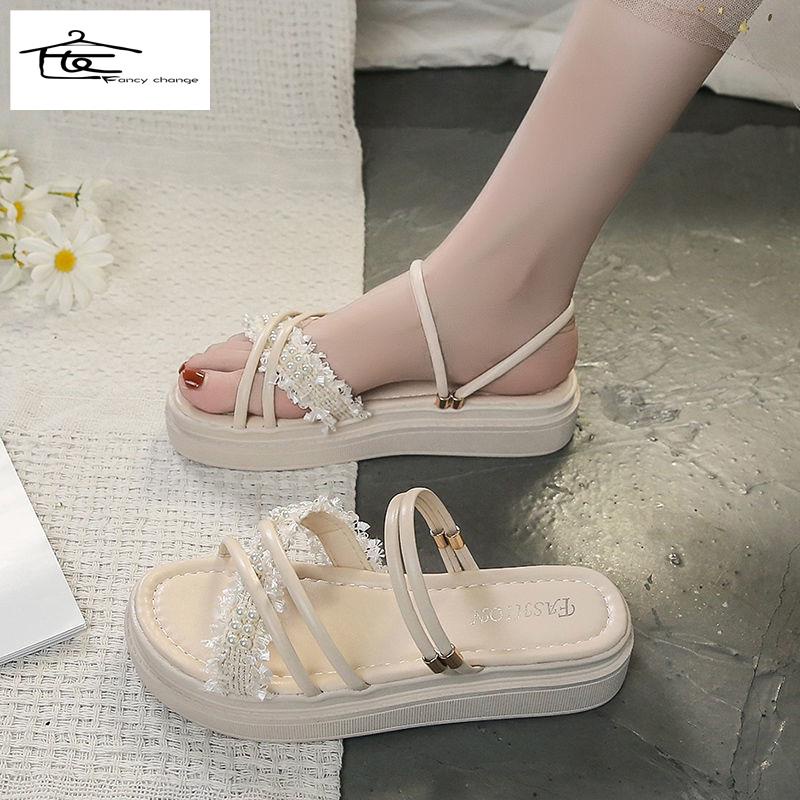 Giày Sandal Đế Dày Thời Trang Mùa Hè Dành Cho Nữ