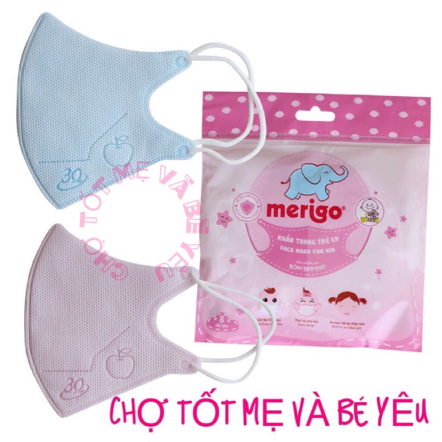 TÚI 8 KHẨU TRANG CHO BÉ MERIGO